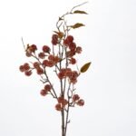 Maroon Mauve Pearlized Seeded Twig & Branch Spray - 34