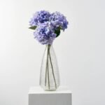 Blue Purple Silk Faux Floral Hydrangea Stem Spray - 26 - Image 3