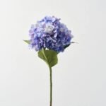 Blue Purple Silk Faux Floral Hydrangea Stem Spray - 26