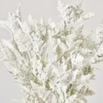 Snowy Frosted Cedar Bush Spray Faux Winter Greenery Holiday Stem - 16 - Image 2