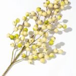 Cream & Green Faux Gooseberry Branch Spray - 28