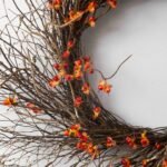 Wild Bittersweet Berry & Twig Wispy Fall Front Door Wreath - Image 2