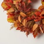 Autumn's Splendor - Mixed Maple Leaf, Eucalyptus, & Wheat Grass Fall Front Door Wreath - Image 4