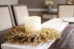 Fall Wheat Seeding Boxwood Mini Wreath or Candle Wreath Centerpiece - Image 2