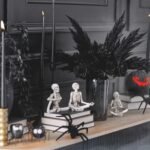 Noir Elegance - Midnight Pampas Grass & Eternal Rose Halloween Fall Water Illusion Arrangement - Image 3