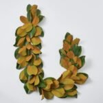 Real Touch Magnolia Leaf All Seasons Outdoor Hanging Front Door Garland or Table Runner - Image 5