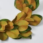 Real Touch Magnolia Leaf All Seasons Outdoor Hanging Front Door Garland or Table Runner - Image 2