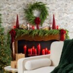 Norfolk Collection - Real Touch Norfolk Pine Front Door Christmas Holiday Winter Wreath - 2 Size Options Available - Image 6