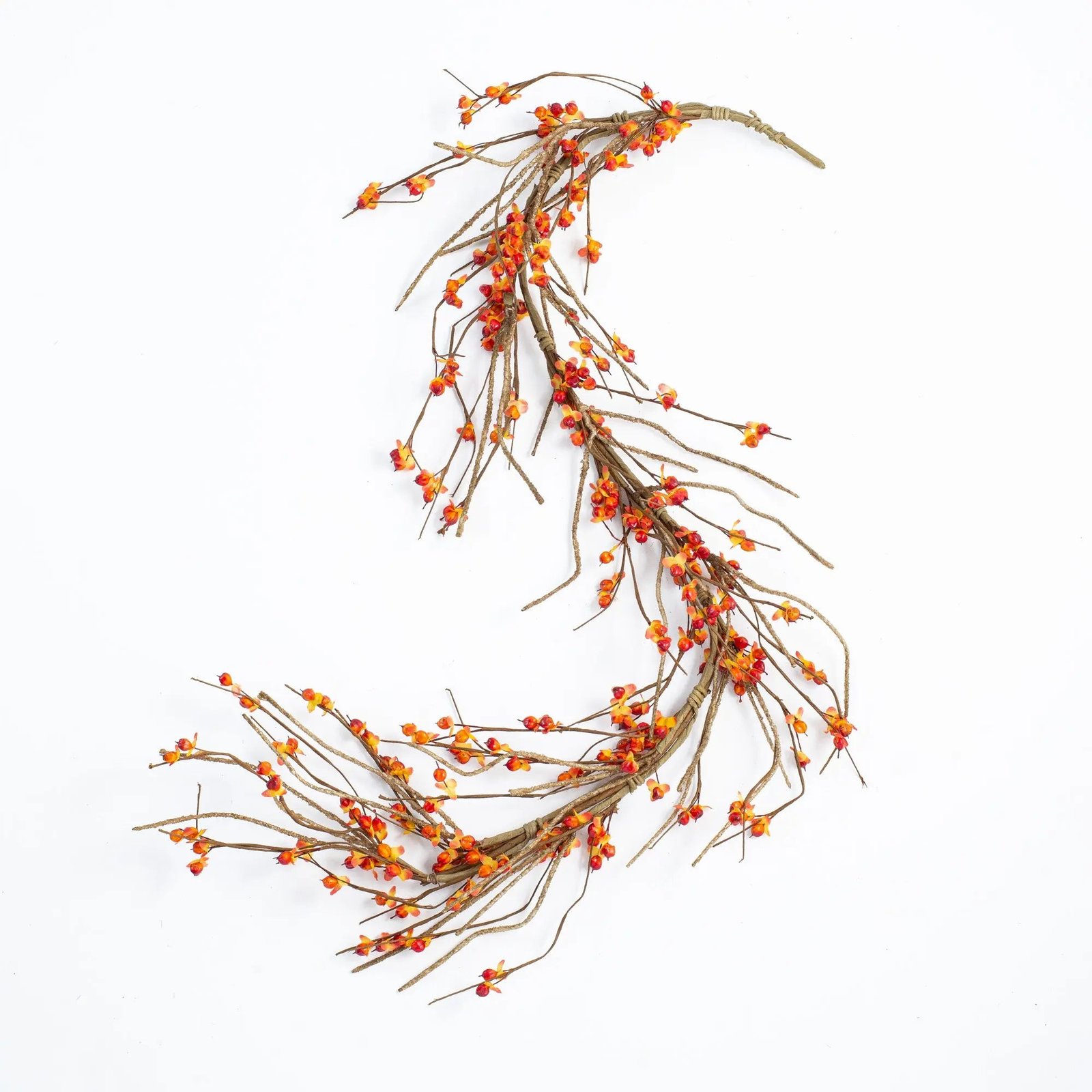 GAR1066WildBittersweetBerry_TwigMantleFallGarlandTableRunner_2 Wild Bittersweet Berry & Twig Mantle Fall Garland Table Runner - Image 1