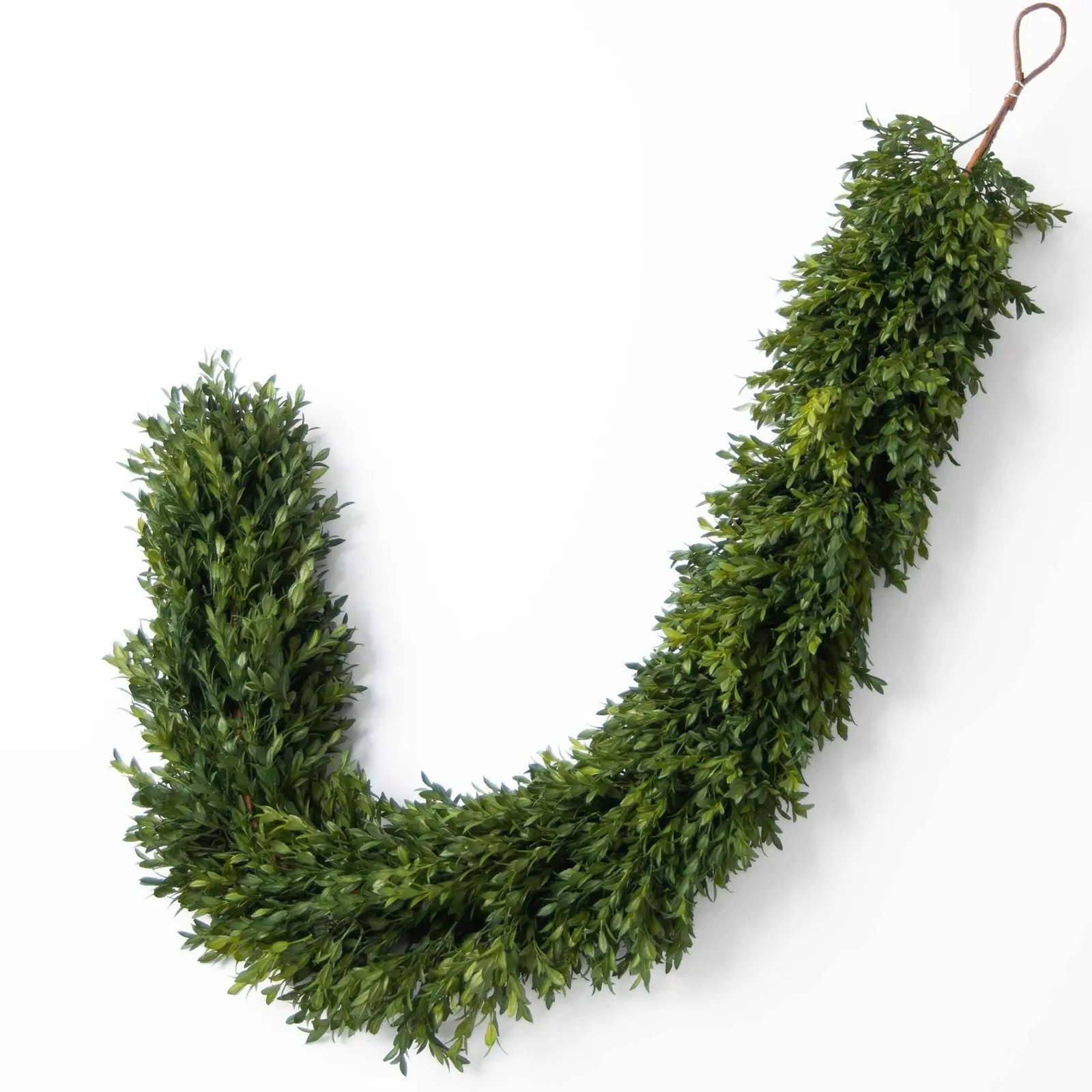 GAR1097LuxuryGreenBoxwoodArtificialAllSeasonsGreeneryMantleGarlandTableRunner_1 Green Boxwood Artificial All Seasons Greenery Mantel Garland Table Runner - Image 1