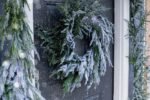 Norfolk Collection - Real Touch Snow Flocked Norfolk Pine Christmas Holiday Front Door Garland Table Runner - Image 3