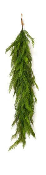 Draping Real Touch Lebanon Cedar Garland Dripping Winter Greenery Christmas Decor - Image 4