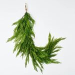 Draping Real Touch Lebanon Cedar Garland Dripping Winter Greenery Christmas Decor - Image 2