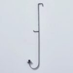 Black Metal Wreath & Taper Candle Holder Over the Door Hanger - 32 - Image 2