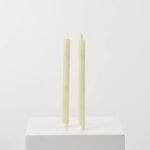 Moving Flameless LED Cream 14 Taper Candles with Remote Set of 2 - Image 2