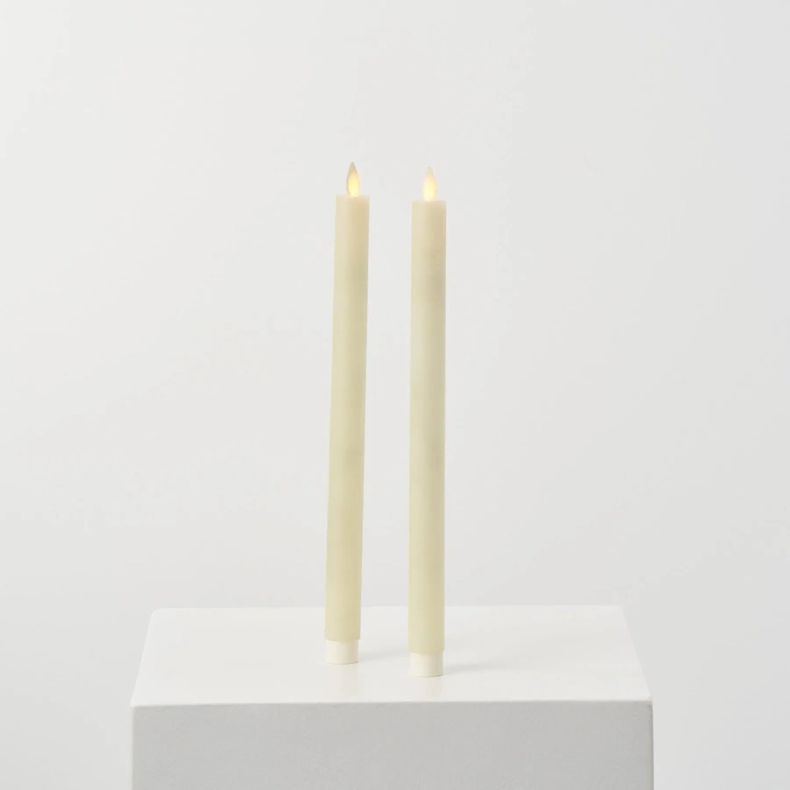 HMD1708MovingFlamelessLEDCream14TaperCandleswithRemotSetof2_2 Moving Flameless LED Cream 14 Taper Candles with Remote Set of 2 - Image 1