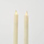 Moving Flameless LED Cream 14 Taper Candles with Remote Set of 2 - Image 3