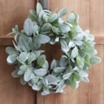 Mint Green Fuzzy Lamb's Ear Mini Wreath or Candle Wreath Centerpiece - Image 3