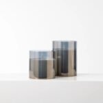 Large Moving Flameless LED Smokey Glass Pillar Candles with Remote - 3 Options Available - Image 6