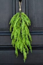 Real Touch Cedar Teardrop Christmas Holiday Swag - Image 5