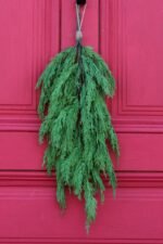 Real Touch Cedar Teardrop Christmas Holiday Swag - Image 4