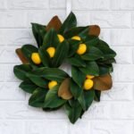 Real Touch Magnolia Leaves with Lemon Mini Wreath - Image 5