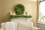 Real Touch Silver Dollar Eucalyptus, Variegated Smilax & Boston Fern Everyday Mantle Garland Table Runner - Image 4