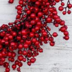 Waterproof Red Berry Front Door Christmas Holiday Front Door Wreath - Image 3