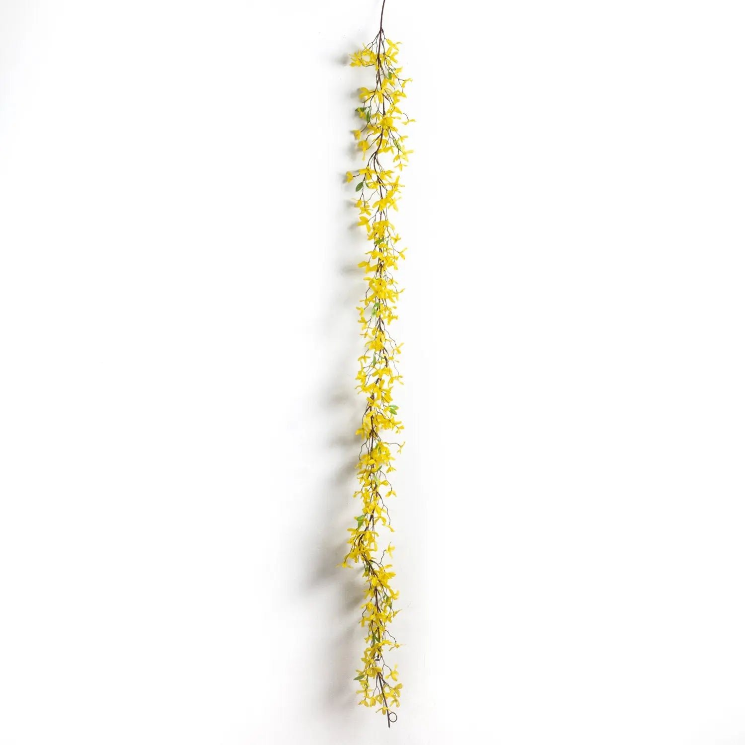 YellowForsythiaSpringFloralGarlandTableRunner-MultipleLengthsAvailableGAR1036-PM Yellow Forsythia Spring Floral Garland Table Runner - Multiple Lengths Available - Image 1